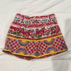 Dolce & gabanna girls floral shorts